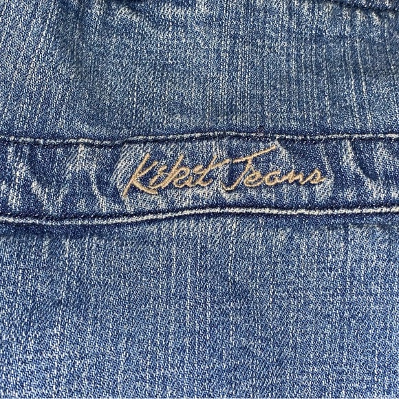 Kickit Large flower embroidered jean jacket women’s - Picture 7 of 10